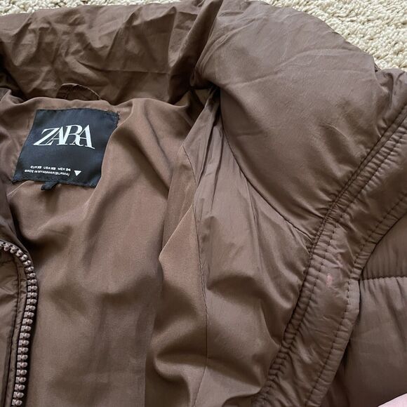Zara TRF Puffer Coat - Picture 6 of 10